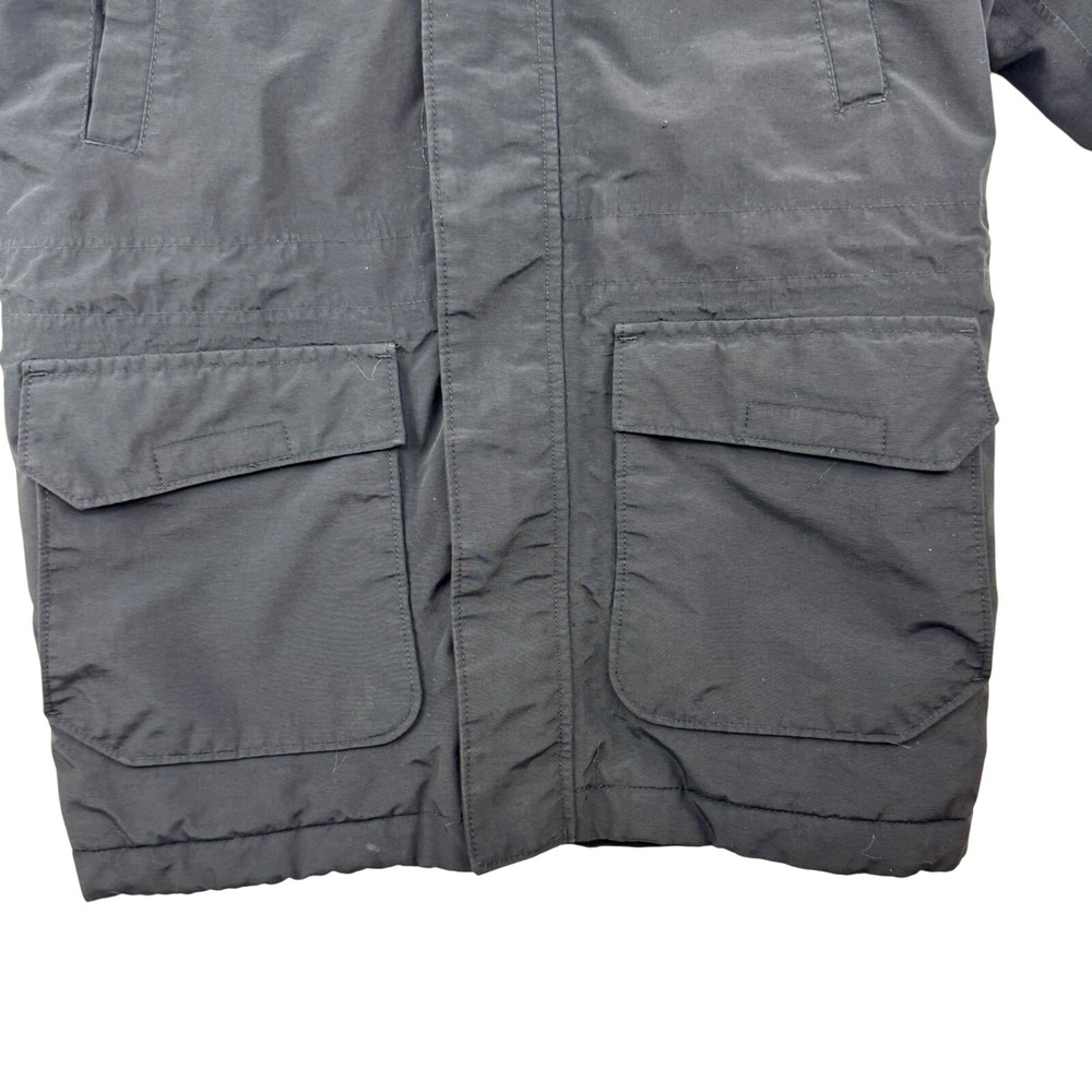 Lands End Kids Squall Parka Jacket Black Waterproof Insulated 511342 Size S 8 - Picture 4 of 16